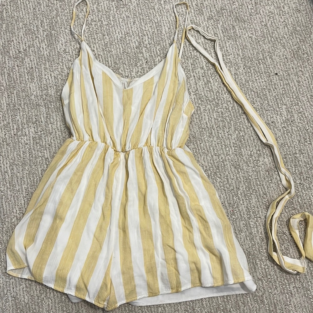 Striped romper